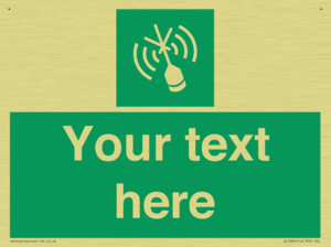 Custom sign safe condition Emergency position beacon